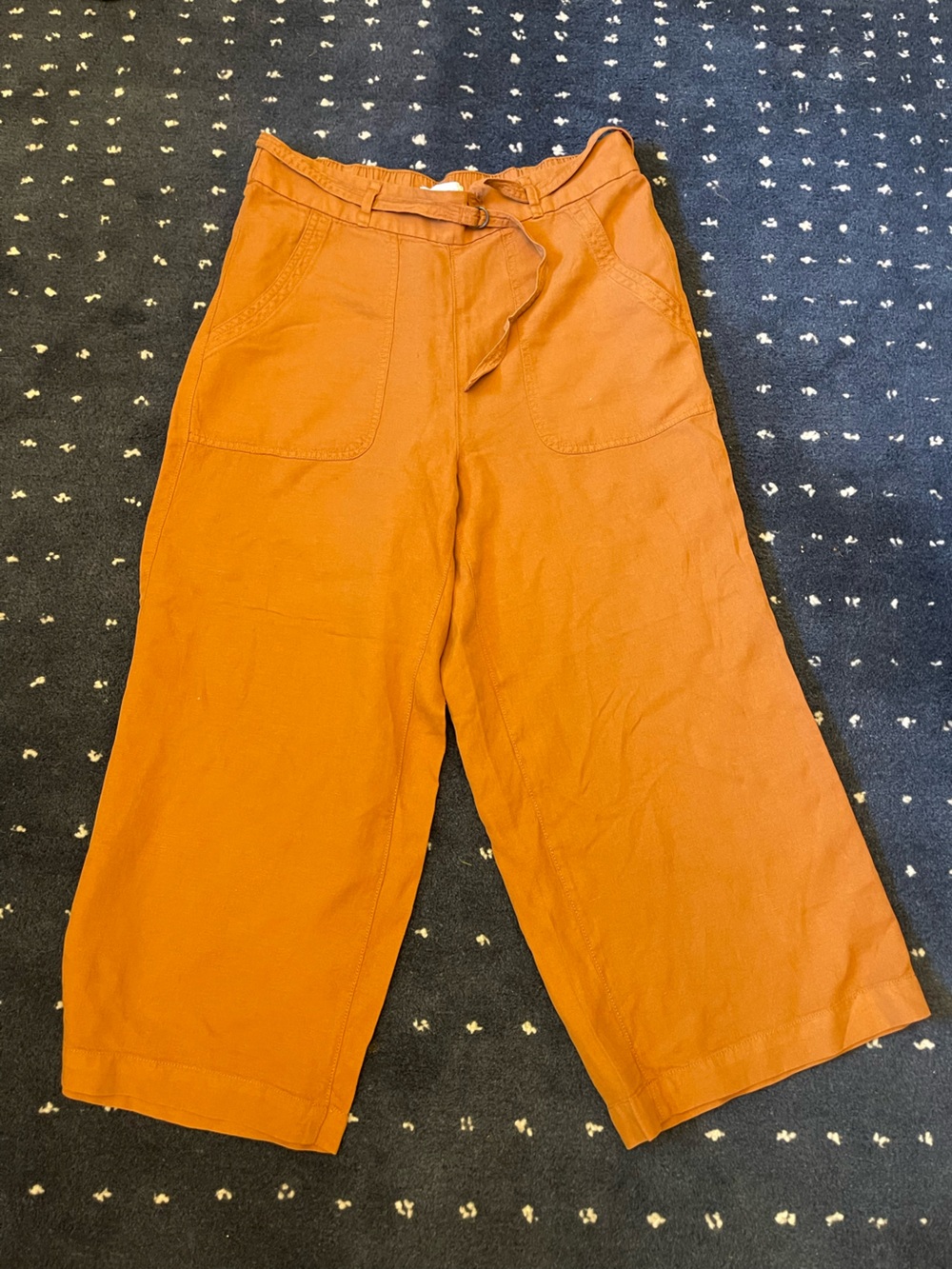 Calypso St. Barth Wide Leg Pants in Rust Orange